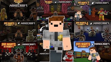 Building EVERY FNAF LOCATION in Minecraft! (almost) (Mega-Compilation!)