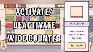 Activate/Deactivate Wide Counter Space In Good Pizza, Great Pizza | Tutorial | #goodpizzagreatpizza