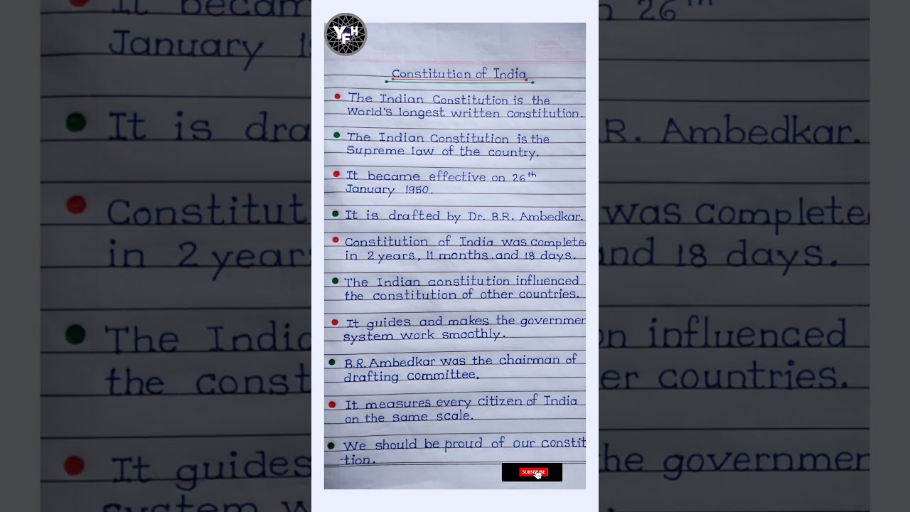 10 Lines On The Indian Constitution Day 