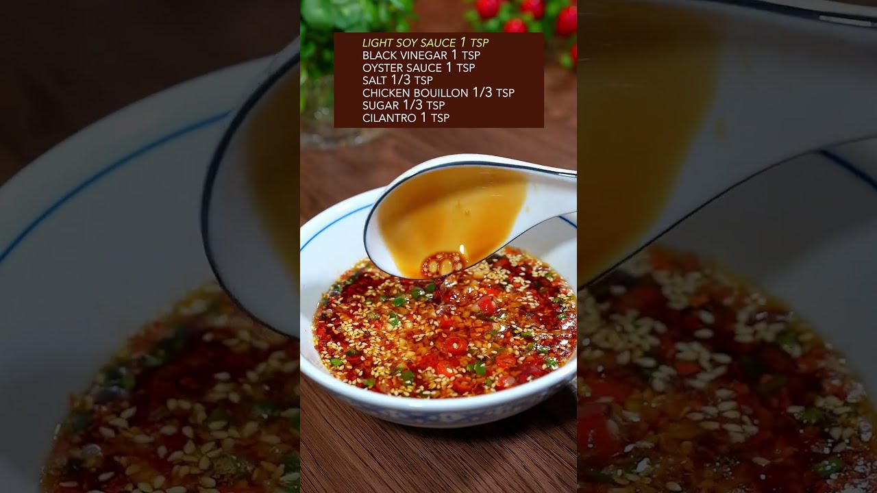 HOW TO MAKE CHINESE SECRET DIPPING SAUCE Recipe Sauce Chinesefood Cooking Spicyfood Shorts