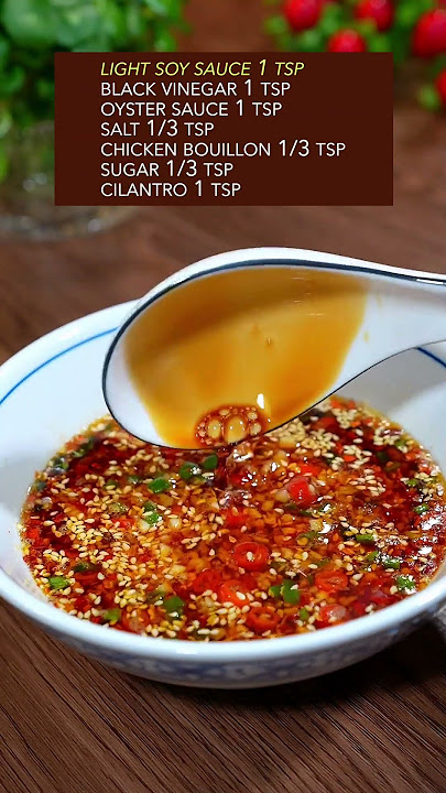 HOW TO MAKE CHINESE SECRET DIPPING SAUCE? #recipe #sauce #chinesefood #cooking #spicyfood #shorts