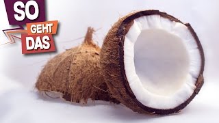 How to  remove COCONUT Flesh From Shell,  2 different ways
