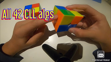 My 42 CLL algorithms and finger-tricks