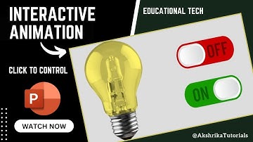 How to Create Interactive Light Bulb Animation in PowerPoint - On/Off Button Tutorial