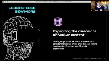 IFTF Ask a Futurist: Social VR Leading-Edge Behaviors