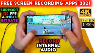 Best Screen Recorder For PUBG MOBILE With Internel Audio Recording 2021 |  120fps | No Lag,No Root |