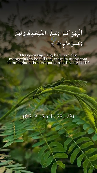 Ar-Ra'd : 28-29. #ayat #alquran #nasehat #motivasi #allah #viral #trending #shorts #ngaji #fyi #fyp
