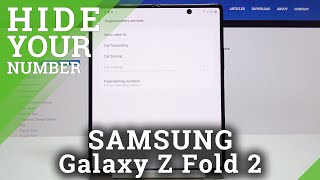 How to Hide / Show Caller ID in SAMSUNG Galaxy Z Fold 2 – Manage Caller ID Settings screenshot 5