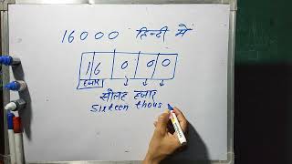 16000 शबद म कस लखत ह 16000 Kaise Likhate Hai Number Spelling Hindi & English