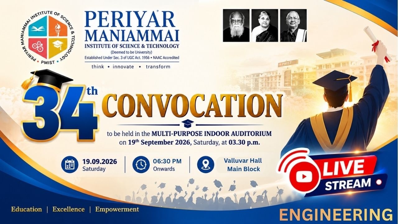 34th - Convocation Ceremony - PMIST (Engineering)