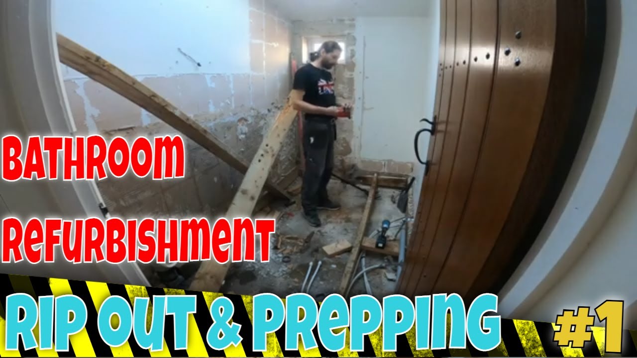 Bathroom Remodeling Project ep1 Rip out - YouTube