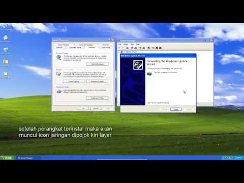 Dasar Instalasi wireless adapter - winxp