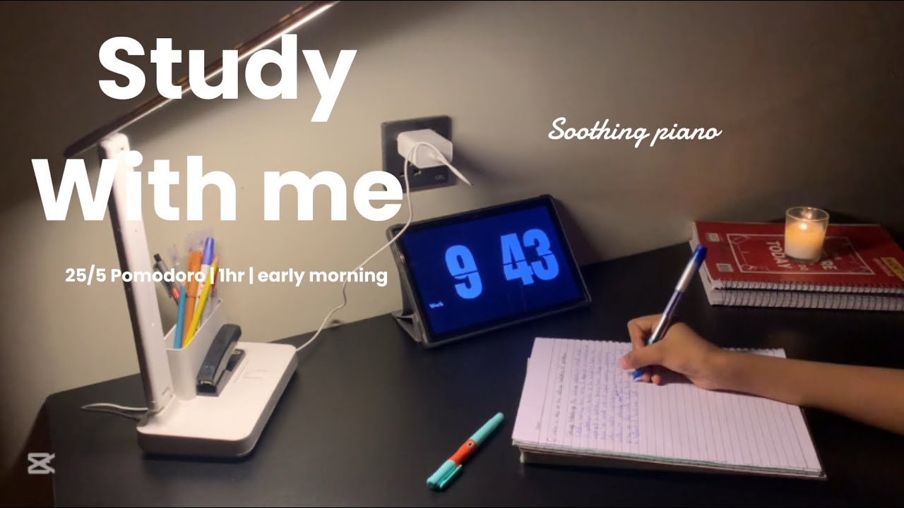 4 AM Study Vlog 🌄📚 |early morning|Productive Desk Setup + soothing ...