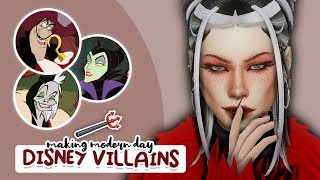 Making Modern Disney Villains!  | Sims 4 Create a Sim Challenge