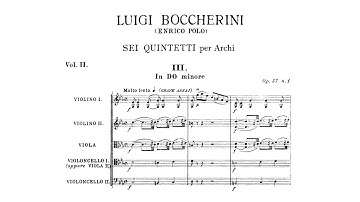 Luigi Boccherini – String Quintet Op.37 No.1/51 No.2, in C minor