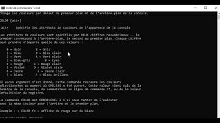 Commande CMD   Lettre C COLOR