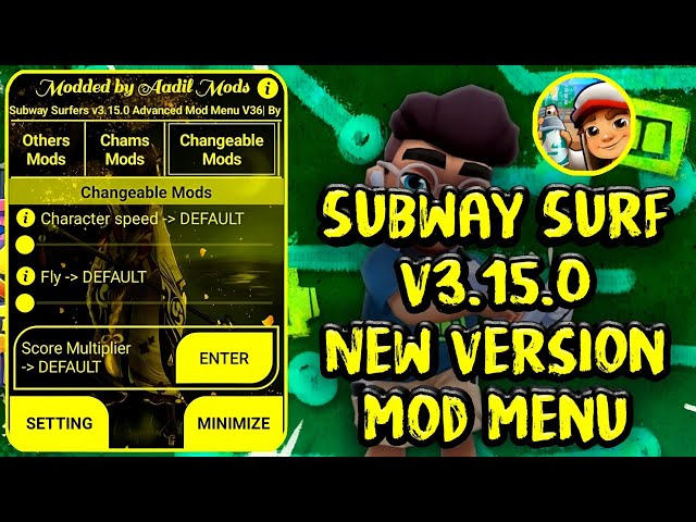 Subway Surfers v3.2.0 Advanced Mod Menu Apk V21 [No Coins Pick, God Mod, No  Clip, Speed Hack etc.] 