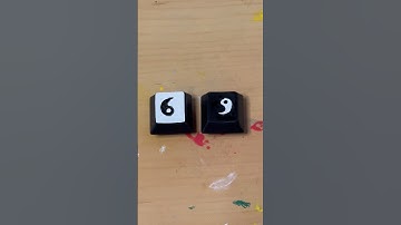 6 and 9 into ☯️🖌️ #customkeyboard #artwork #satisfying