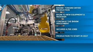 GE Appliances announces new Louisville plant investments, bringing total to $1 billion
GE Appliances is bringing production of dryers from Mexico to Kentucky.
Follow WHAS11 on Social:
Facebook: https://www.facebook.com/WHAS11/
Twitter: https://twitter.com/WHAS11
Website: https://www.whas11.com/
Subscribe to WHAS11 for exclusive content: https://www.youtube.com/c/WHAS11News
Download the WHAS11 News app:
Apple: https://itunes.apple.com/us/app/whas11-news-louisville/id1453184391?ls=1&mt=8
Android: https://play.google.com/store/apps/details?id=com.doapps.android.mln.MLN_b3ff766402d6d975200b86a42ea504b0
#Louisville #Kentucky #GE GE Appliances announces new Louisville plant investments, bringing total to $1 billion