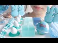 【咀嚼音】青いスイーツを食べる【ASMR】BLUE FOOD SWEETS DESSERTS NERDS ROPE WAX BOTTLES CANDY