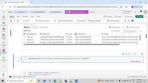Understand about How to Store all LH Files Metadata information into table using Microsoft Fabric