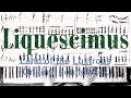 sheet music 宝石の国特殊ED 「Liquescimus」  piano arrange from [Houseki no Kuni (Land of the Lustrous) OST]