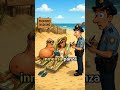El policía vs el nudista en la playa 😂 #humor #comedia
