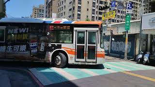 『首都客運』62路線 行經龍山寺 往東園 188-FW 大宇低地板公車