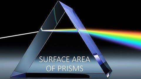 Lesson 2 - Surface Area of Prisms