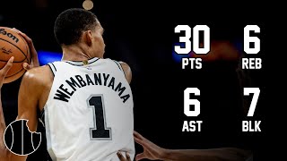 Victor Wembanyama Highlights | Trail Blazers vs. Spurs | 28th Dec 2023