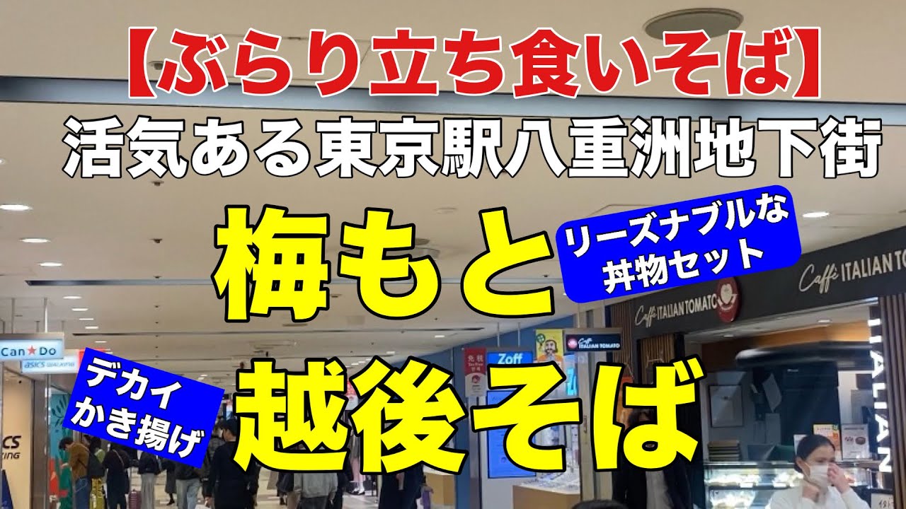 【ぶらり立ち食いそば】　梅もと　越後そば