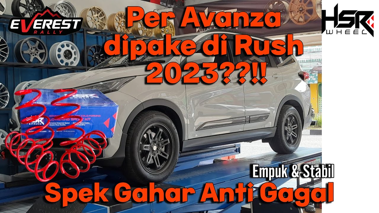 Toyota RUSH GR Ganti Per Langsung Pake Lowering Kit HSR WHEEL