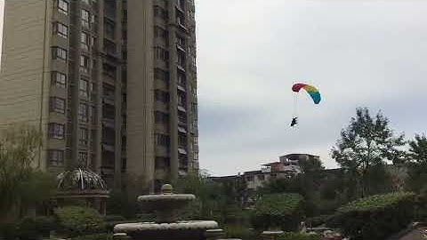 RC paramotor test flying