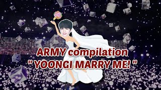 [SUB ENG] YOONGI MARRY ME | 'SUGA WILL YOU MARRY ME' #ARMY - #BTS compilation