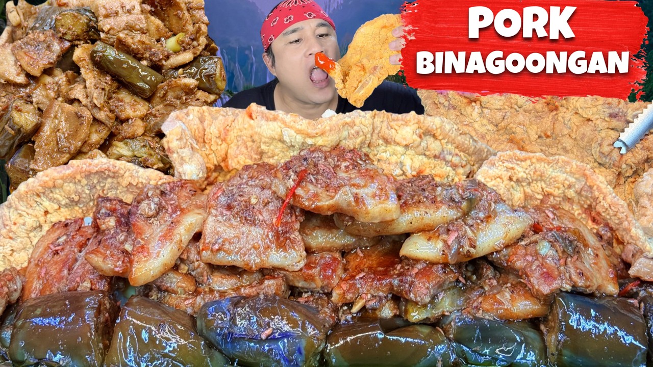 Pork Binagoongan & Crispy Pork Belly Mukbang Eating Show