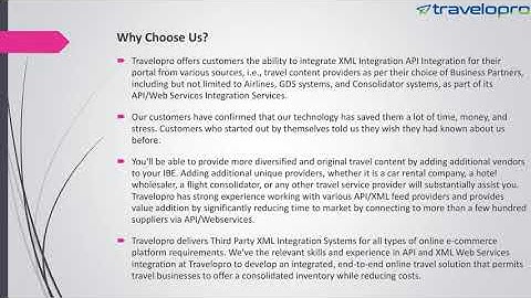 Travel XML API Integration | Travelopro