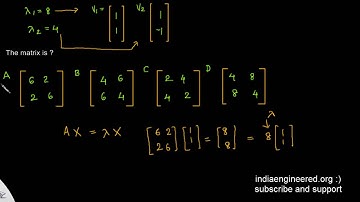 #5 Engineering Maths GATE Previous Paper Matrices
