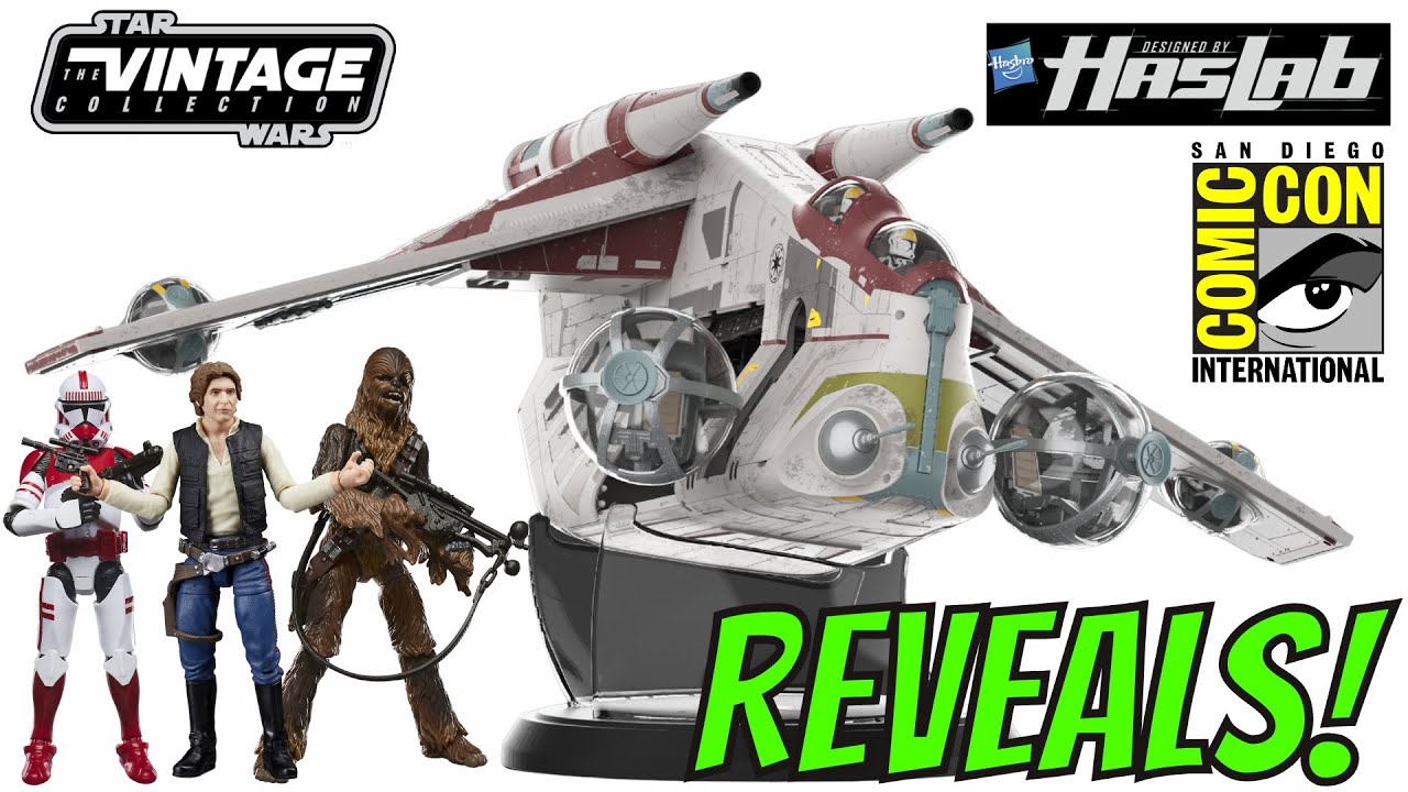 Vintage Collection HasLab LAAT Republic Gunship Revealed at SDCC