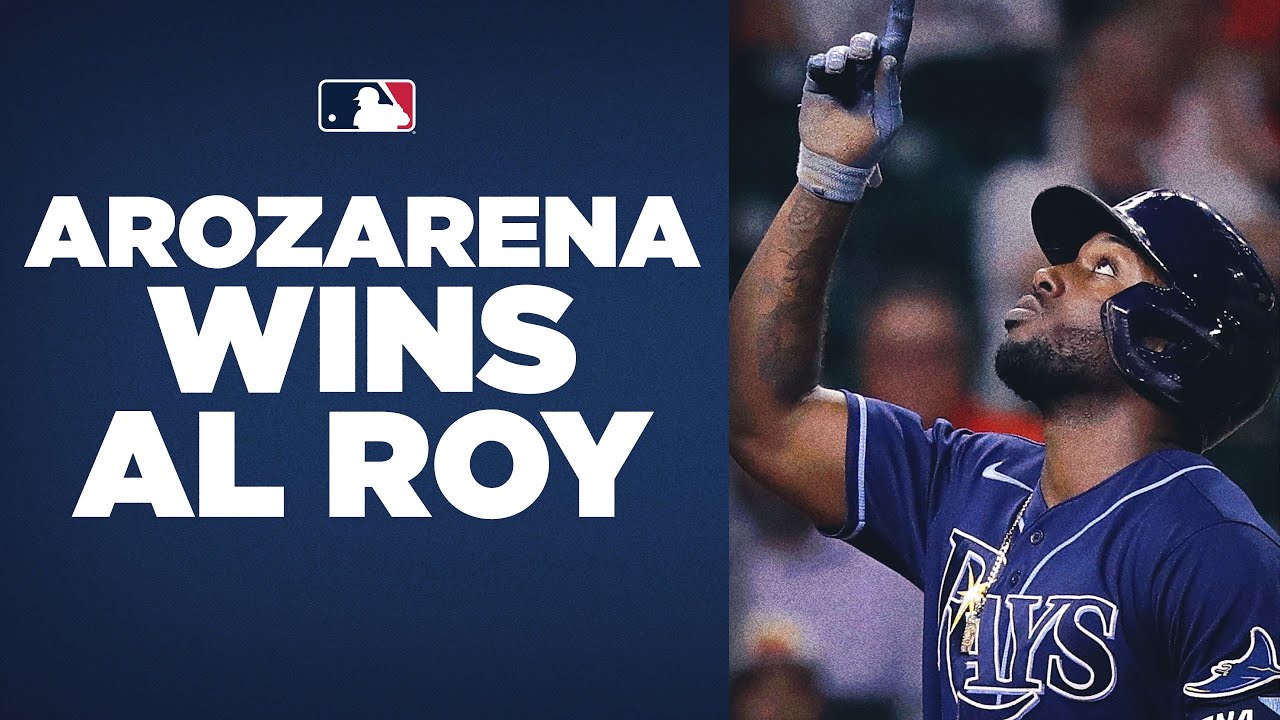 2021 AL新人賞のランディーアロサレーナRC AUです。 RANNNDY! Rays' OF Randy Arozarena wins AL Rookie of the Year