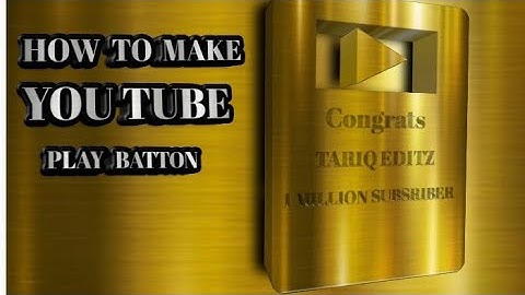 How to make YOUTUBE GOLD Play Button 3D in pixellib || @tariqeditz3170  .. #youtube #gold  #playbutton