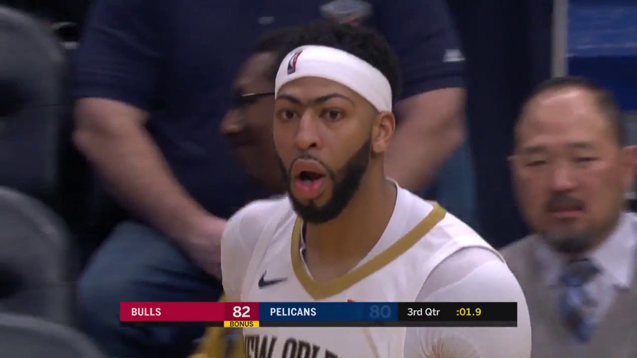 lonzo ball injury Anthony Davis (34 points) Highlights vs. Chicago Bulls - 1/22/18