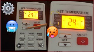 🥶Cold & Heat🥵 - Remote Control Functions *How to set up an Air Conditioner Remote Control