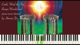 Earth, Wind & Fire - Boogie Wonderland - piano cover/tutorial by Antonio De Angelis screenshot 2