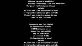 Flashmob Label GMO Food Song Lyrics