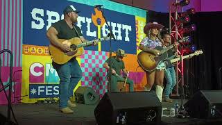 Taylor Austin Dye, "Water Me Down" at CMA Fest Spotlight Stage, June 10, 2023