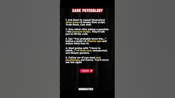 5 Dark Psychology Tricks That Make People Open Up Instantly...
