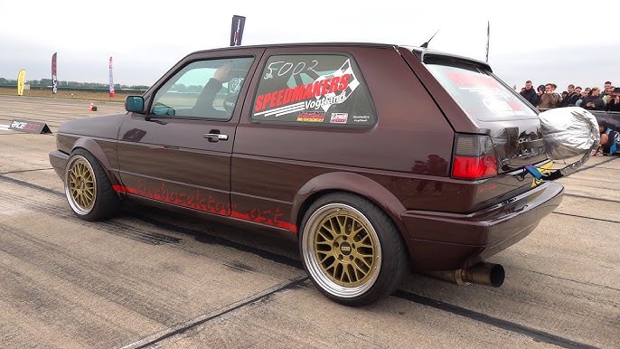 1300HP VW Golf 2 BIG Turbo - Fastest Golf in the world - 340kmh