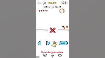 brain out level 72 eat carrots again walkthrough or answer