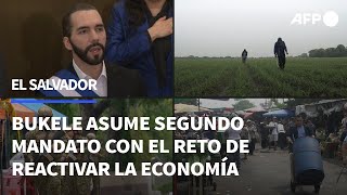 Bukele asume un segundo mandato con el reto de reactivar la economía en El Salvador | AFP