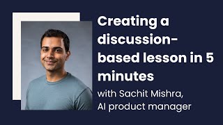 Webinar: Creating a discussion-based lesson in 5 minutes Profile